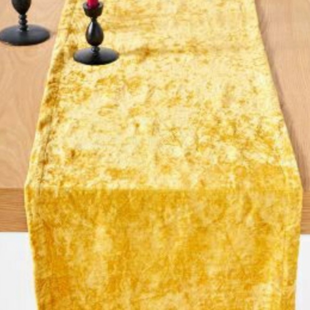 Anthropologie-Linnea Crushed Velvet Table Runner